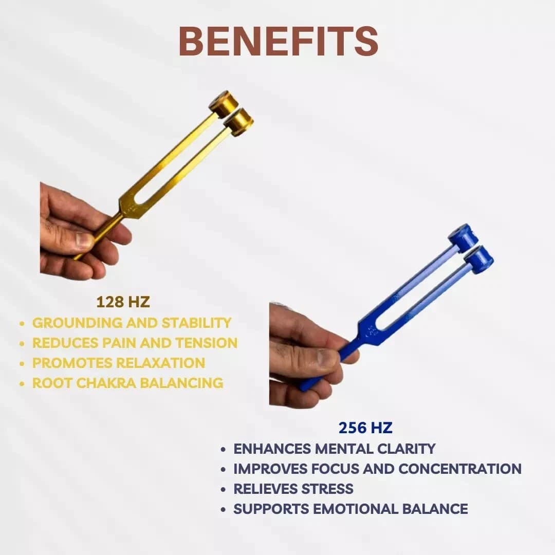 Healing tuning forks for meditation and chakra work