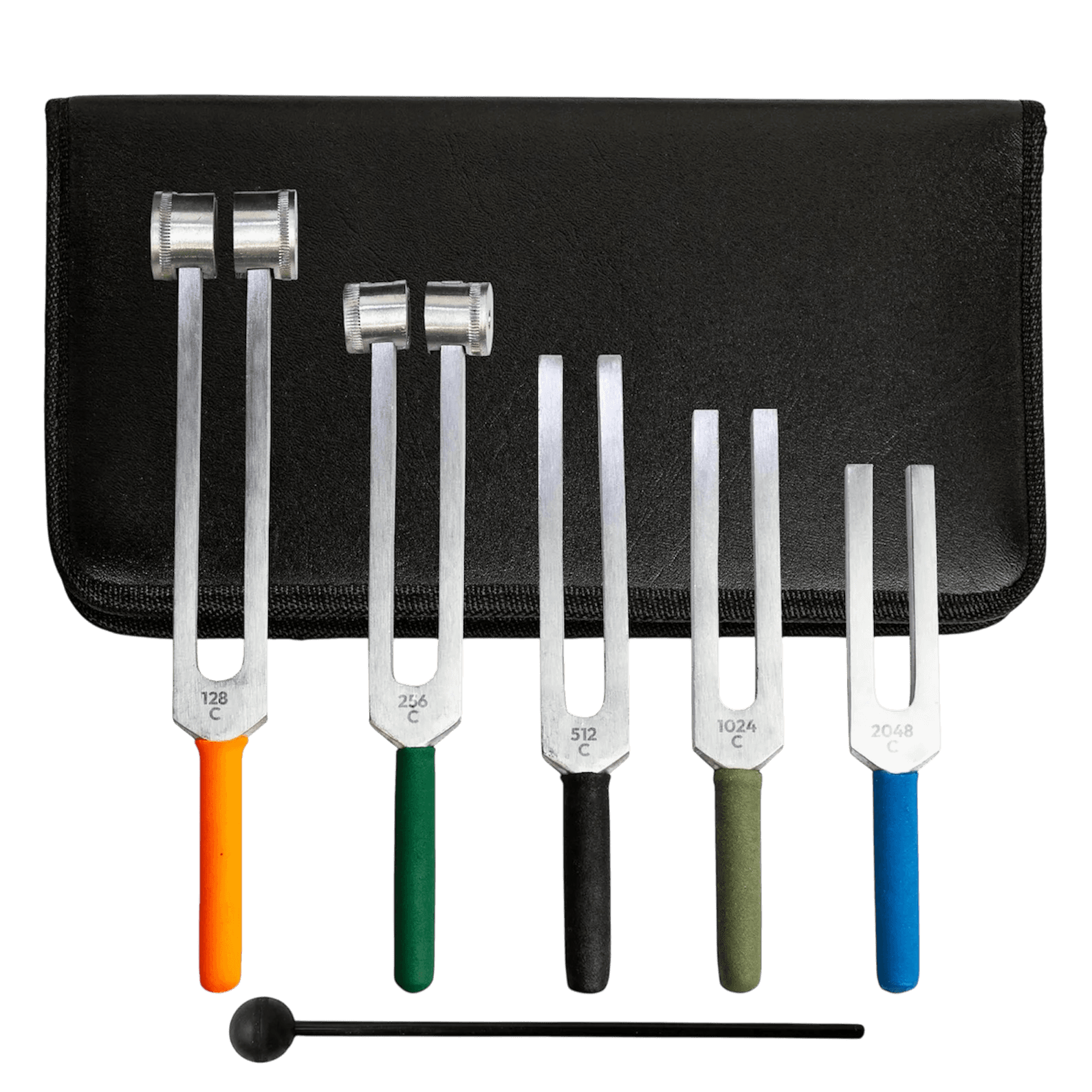 Chakra Tuning Fork Set (128Hz-2048Hz) | Sound Therapy Kit