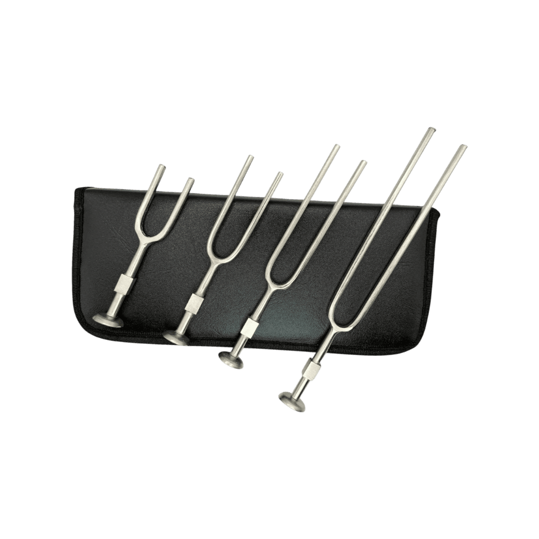 Medical Grade Tuning Fork Set (128Hz, 256HZ, 512Hz.1024Hz) for Students