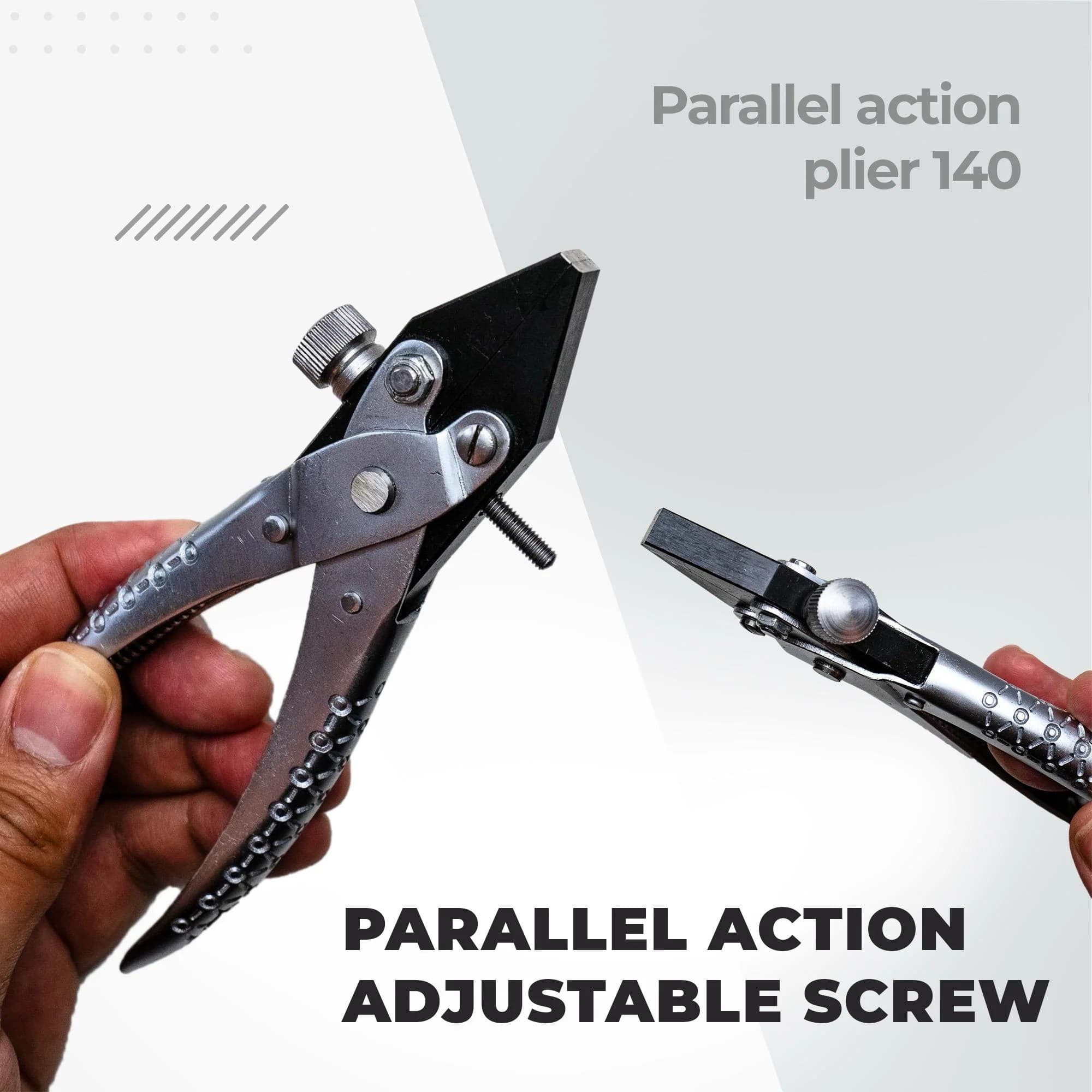 Jewelry making pliers with parallel action design
