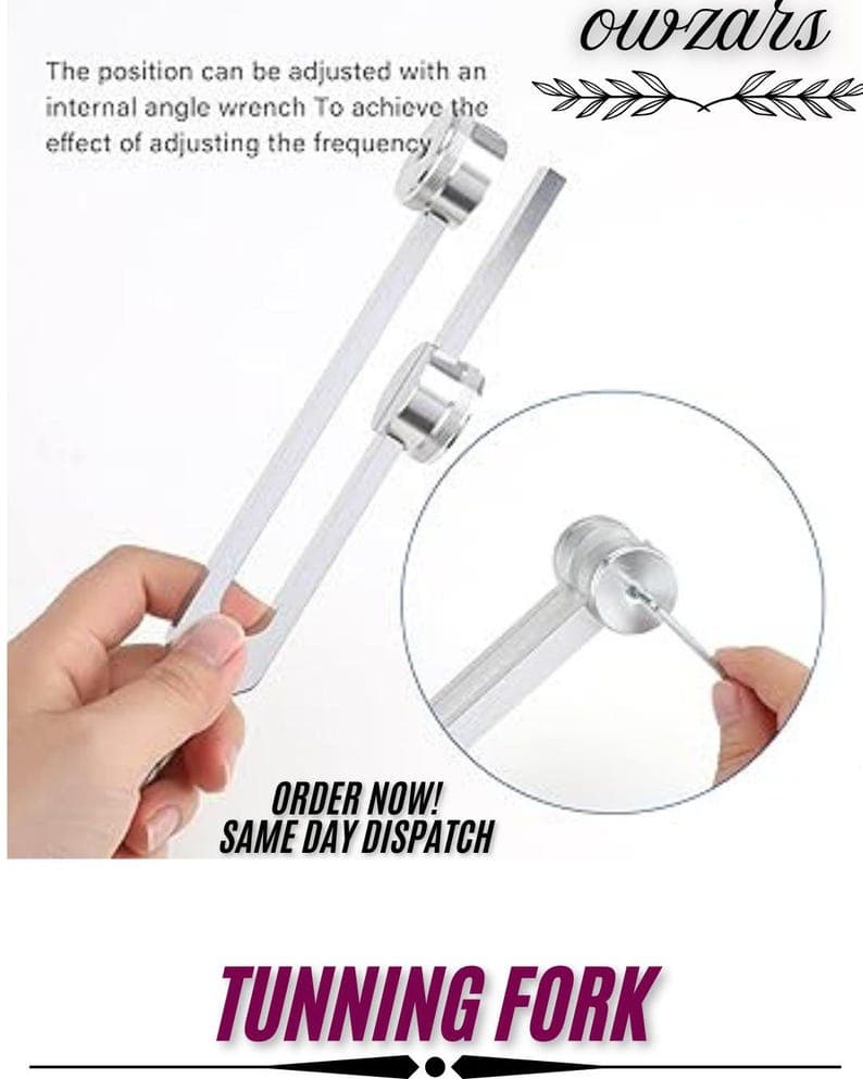 Healing fork set for sound alignment, chakra balancing, and therapy