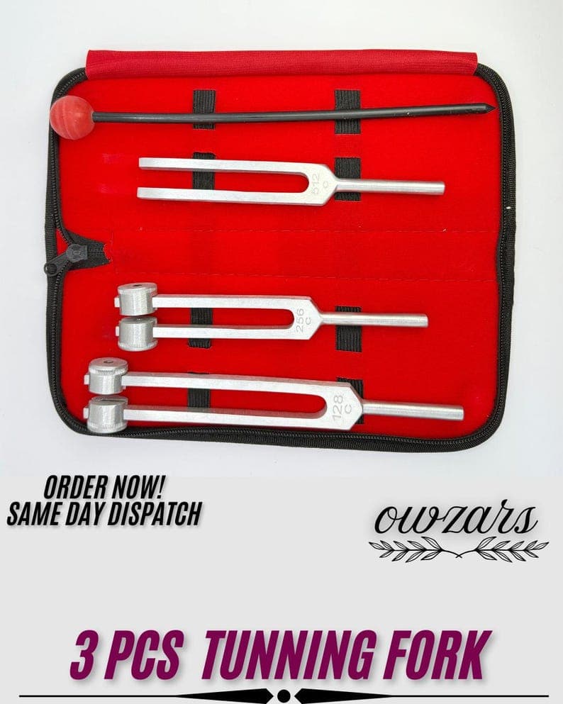 High-quality healing tuning fork set with free USA shipping