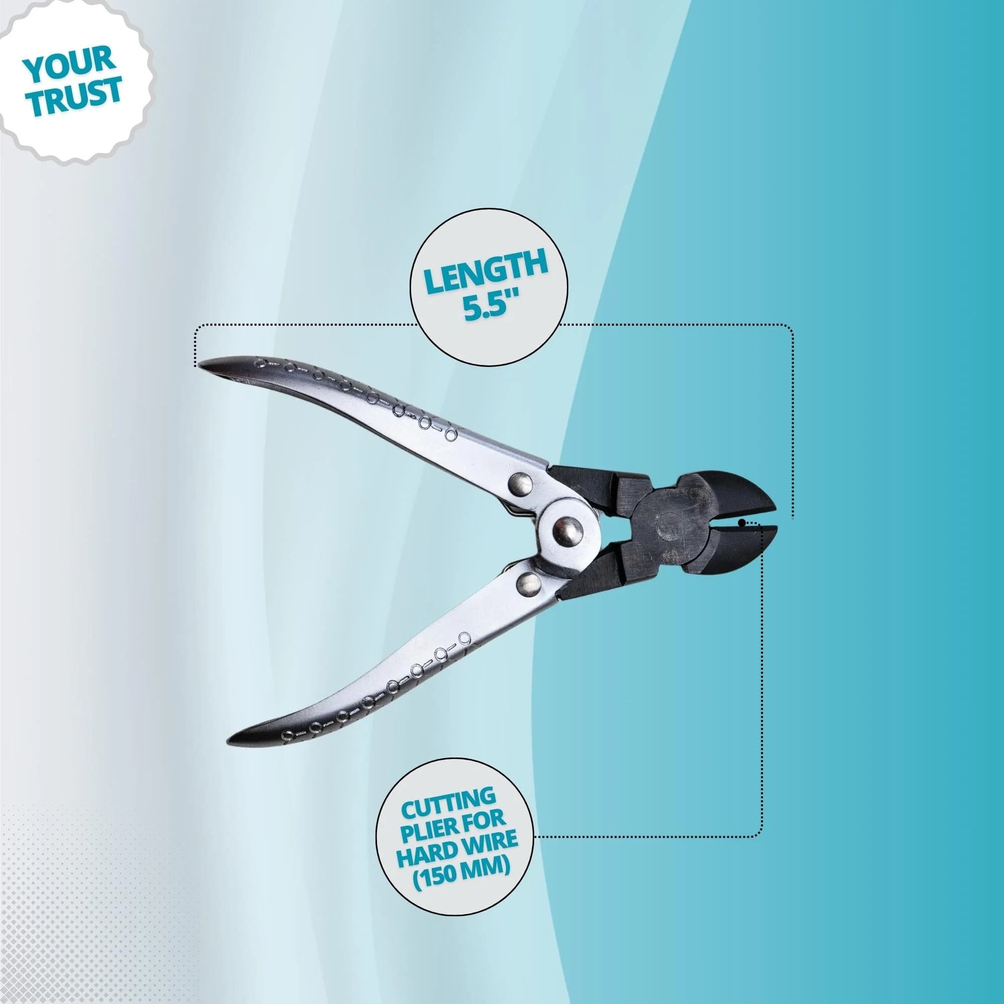 Parallel action wire cutting pliers