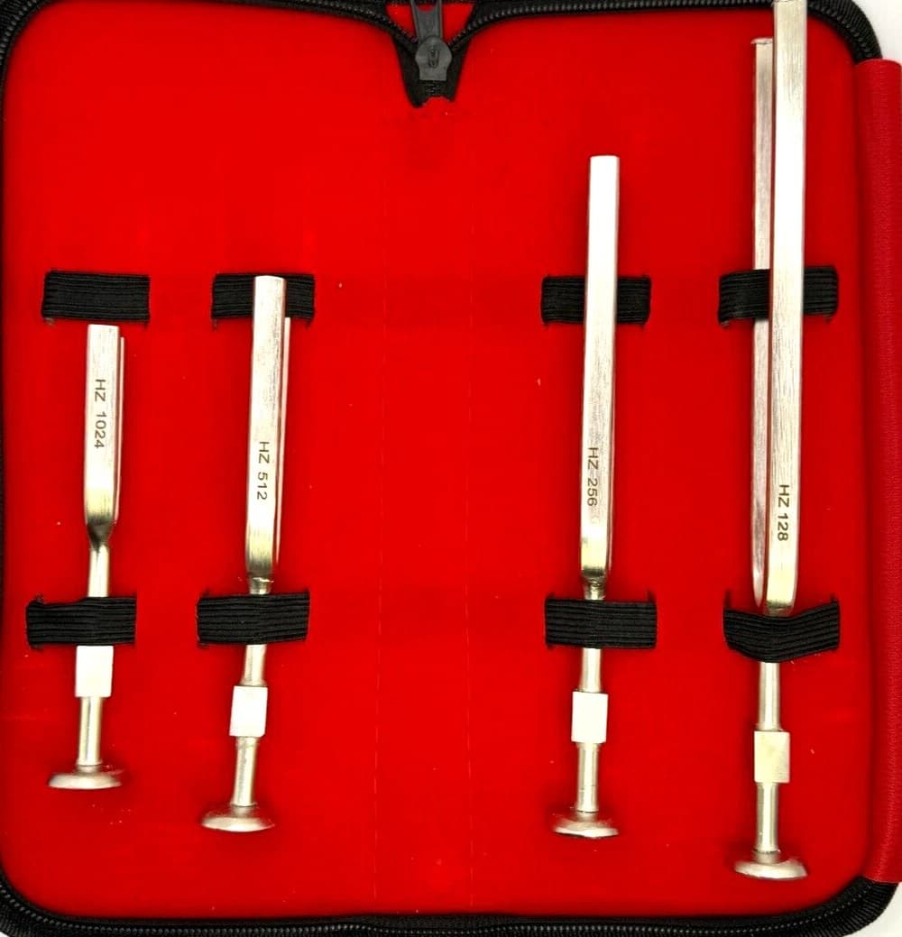 Tuning forks for nursing