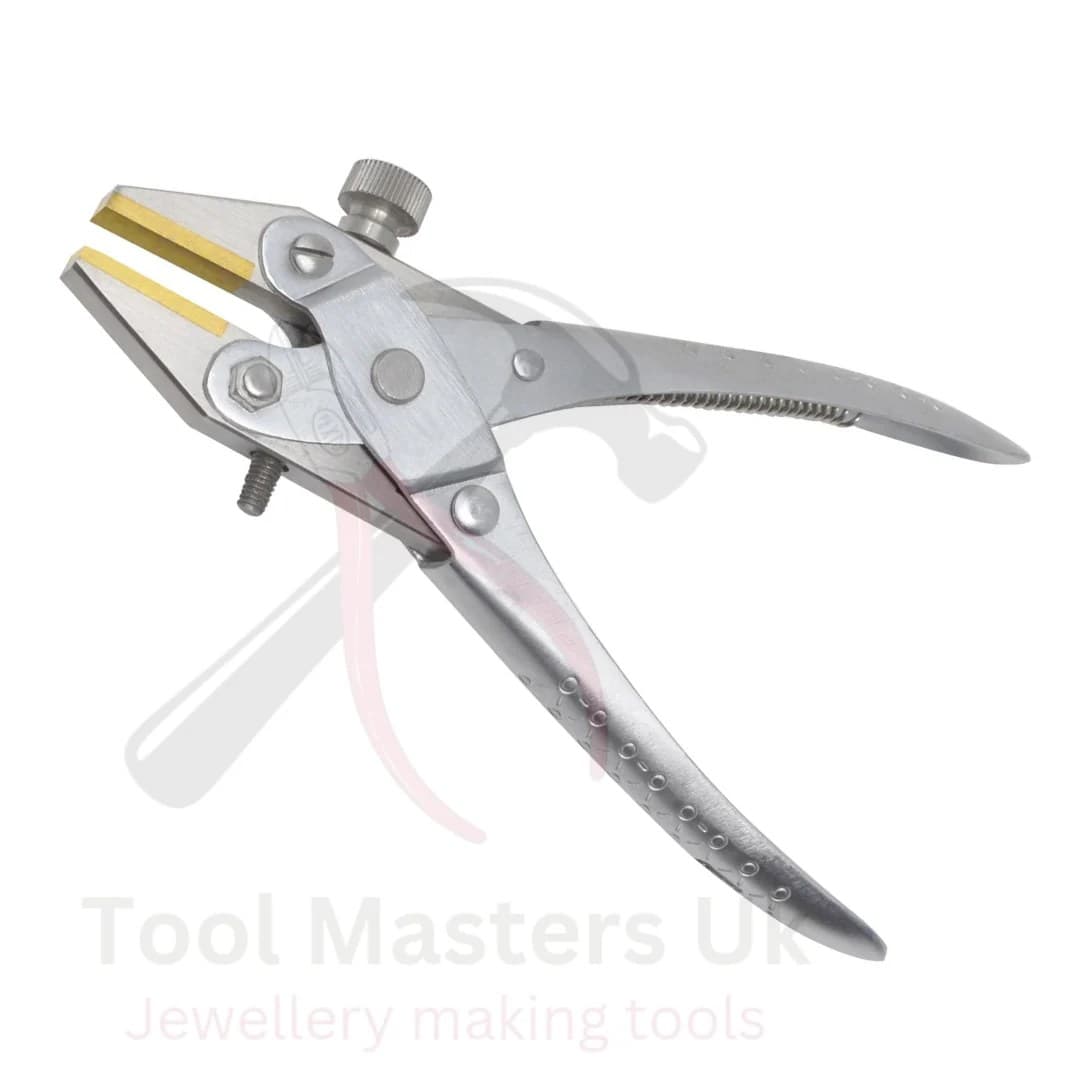 Brass jaw pliers for soft metal forming