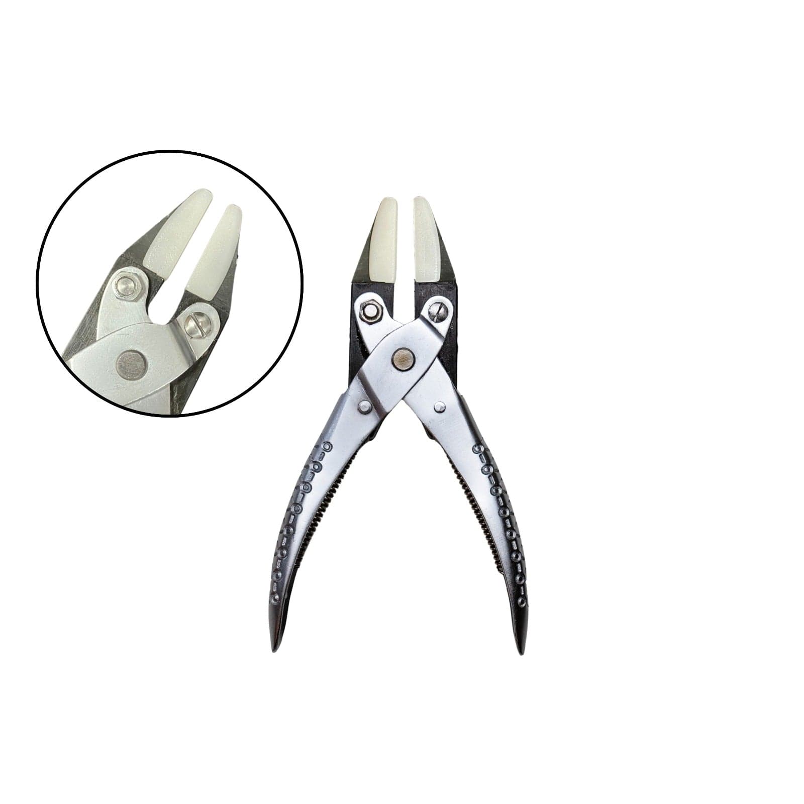 Parallel Action Pliers Flat Nose Nylon Jaws 5‑1/2" Jewelry Hobby Crafts Plier