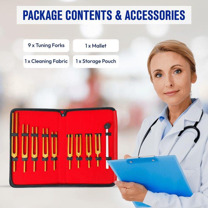 Solfeggio Chakra Tuning Fork labeled 528Hz