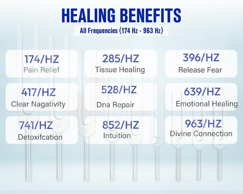 Solfeggio forks for DNA repair and energy healing