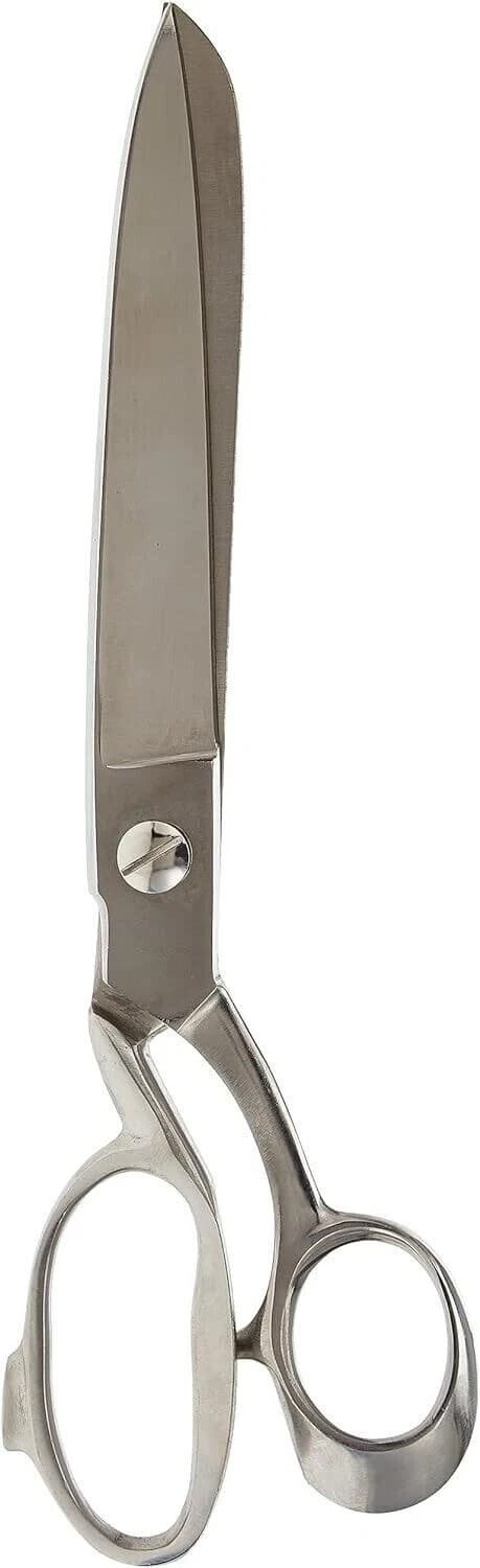 Full view of swing scissors upholstery tool with ergonomic grip and stainless steel blades.