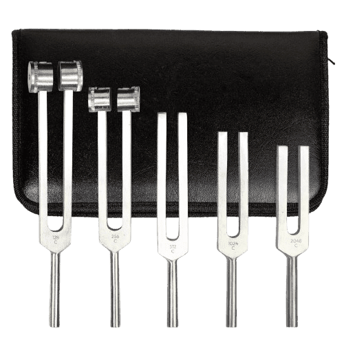 Tuning Fork Set of 5 (128Hz-2048Hz) | Sound Therapy Kit